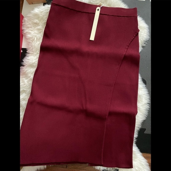 JONATHAN SIMKHAI Deep Rib Wrap Skirt - Picture 4 of 6